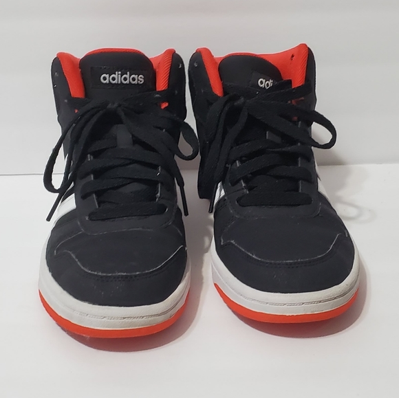 Addidas Hoops 2.0 Red/Black High Tops - Picture 2 of 7